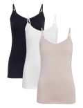 3pk Cotton Rich Strappy Vests