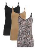 3pk Cotton Rich Strappy Vests