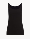 Cotton Built-up Shoulder Vest