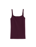 Cotton Rich Lace Trim Vest