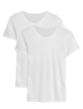 2pk Thermal Short Sleeve Pointelle Tops