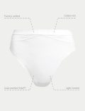 2pk Light Control Cotton Rich High Leg Knickers
