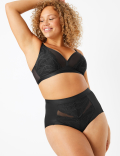 Medium Control Lace High Waisted Shaping Knickers