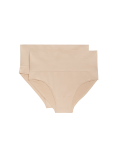 2pk Light Control Seamless High Leg Knickers