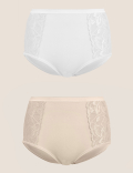 2pk Firm Control Wild Blooms Full Briefs