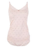 Lace Trim Sparkle Star Vest Set