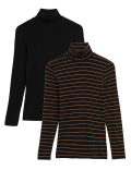 2pk Heatgen™ Thermal Polo Neck Tops