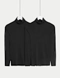 2pk Heatgen™ Thermal Polo Neck Tops