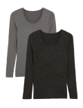 2pk Heatgen™ Thermal Sparkle Tops