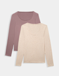 2 Pack Heatgen&trade; Light Thermal Long Sleeve Tops