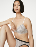 3pk Cotton Wired Plunge T-Shirt Bras A-E