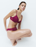 Jasmine Lace Wired Plunge Bra A-E