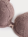Jasmine Lace Wired Plunge Bra A-E