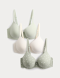 3pk Cotton Rich Wired T-Shirt Bras A-E
