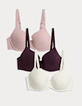 3pk Wired Full Cup T-Shirt Bras A-E