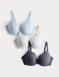 3pk Wired Full Cup T-Shirt Bras A-E