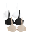 3pk Wired Balcony Bras