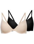 2 Pack Padded Plunge Bras A-D