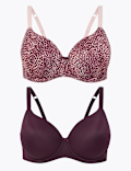 2pk Full Cup T-Shirt Bras A-DD