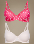 2pk Full Cup T-Shirt Bras A-DD