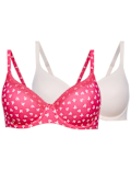 2pk Full Cup T-Shirt Bras A-DD