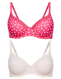 2pk Full Cup T-Shirt Bras A-DD
