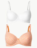 2pk Full Cup T-Shirt Bras A-DD