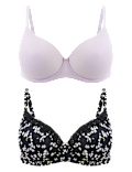2pk Full Cup T-Shirt Bras A-DD
