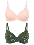 2pk Padded Full Cup Bras A-E