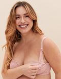 2pk Lace & Mesh Nursing Bras B-H