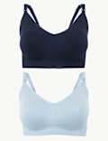 2 Pack Seamfree Maternity Padded Full Cup Bras