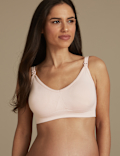 2 Pack Seamfree Maternity Padded Full Cup Bras