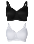2pk Maternity Padded T-Shirt Full Cup Bras B-G