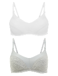 2pk Full Cup Nursing Bras B-G