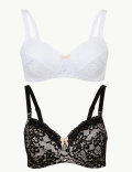 2 Pack Non-Padded Full Cup Nursing Bras B-G