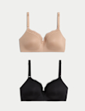 2pk Jasmine Lace Trim Maternity Nursing Bra B-G