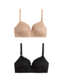 2pk Jasmine Lace Trim Maternity Nursing Bra B-G