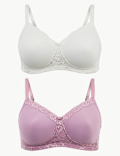 2pk Post Surgery Full Cup Bras A-E