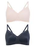 2pk Post Surgery Full Cup Bras A-E