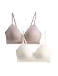 2 Pack Seamless Non Wired Full Cup Bras
