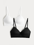 2 Pack Seamless Non Wired Full Cup Bras