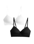 2 Pack Seamless Non Wired Full Cup Bras