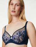 Embrace Embroidered Wired Full Cup Bra A-E