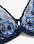 Embrace Embroidered Wired Full Cup Bra A-E