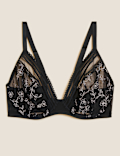 Archive Embroidery Wired Plunge Bra