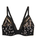 Archive Embroidery Wired Plunge Bra