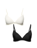 2 Pack Non Wired Plunge Bras (A-E)