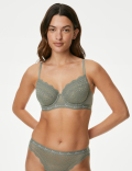 3pk Lace & Mesh Wired Balcony Bras A-E