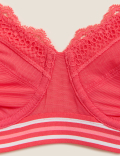 3pk Lace & Mesh Wired Balcony Bras A-E