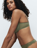 Jasmine Lace Wired Demi Cup Bra (A-E)